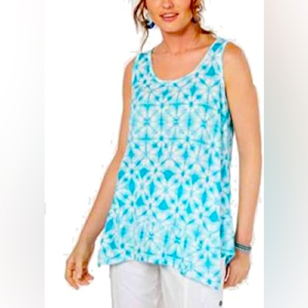 NWOT Style & Co. Printed Swing Top